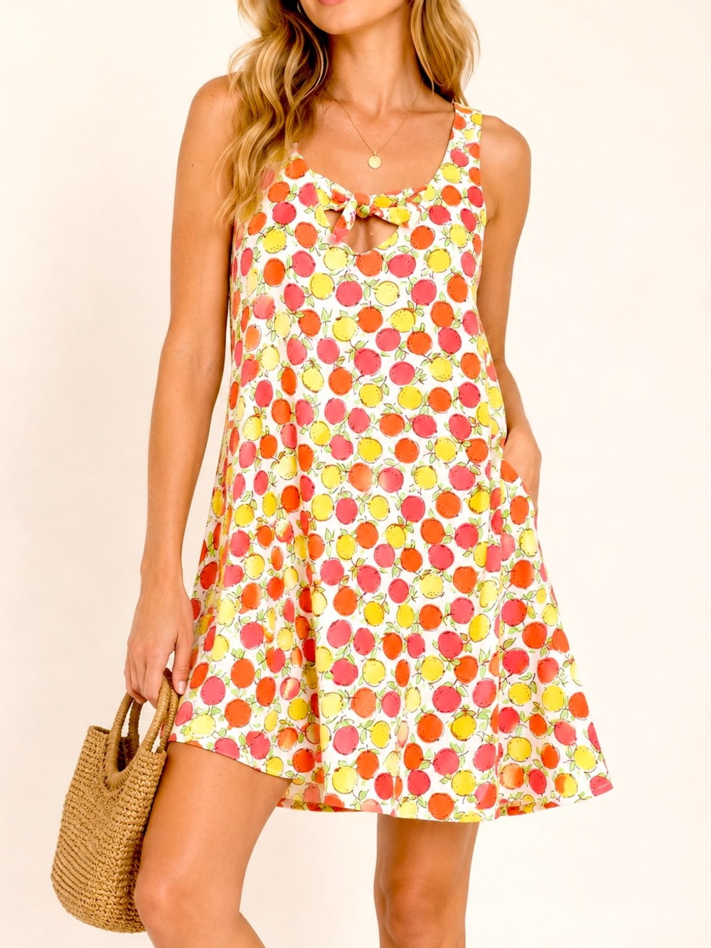 BEBOP Multicolor Citrus Flowy Dress